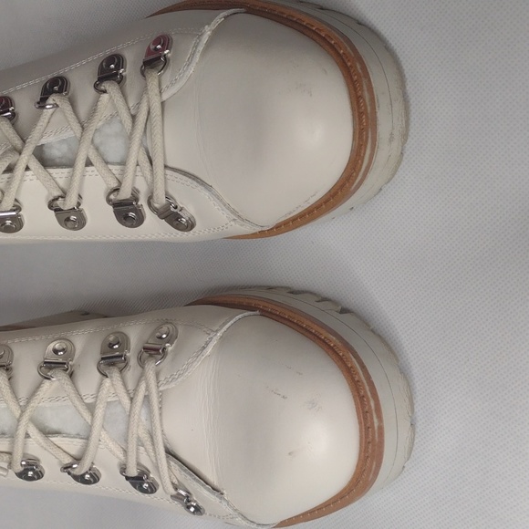 Marc Fisher Women's Leather Isalia Lace Up Boots 8.5 - Picture 3 of 10